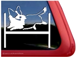 Corgi Agility Dog Window Decal