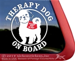 Shih Tzu Therapy Dog Window Decal