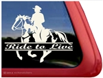 American Paint Rider Window Decal