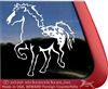 Sugarbush Appaloosa Draft Horse Trailer Window Decal