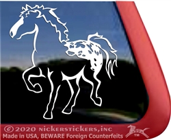 Sugarbush Appaloosa Draft Horse Trailer Window Decal