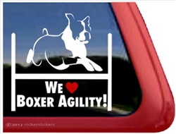 Boxer Agility Dog Decal Sticker Car Auto Window iPad