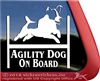 Jack Russell Terrier Agility Dog Window Decal