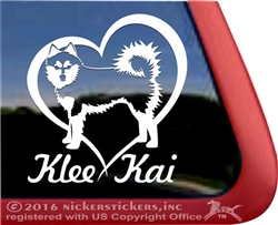 Alaskan Klee Kai Window Decal