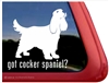 Cocker Spaniel Window Decal