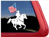 Equestrian Drill Team Horse Trailer Car Truck RV Laptop iPad Decal Sticker