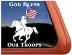 Drill Team Horse Trailer Window Decal