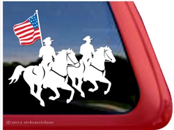 Drill Team Horse Trailer Window Decal