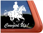 Galloping Appaloosa Rider Horse Trailer Window Decal