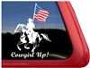 American Paint Drill Horse Window Decal