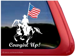 American Paint Drill Horse Window Decal
