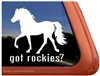 Rocky Mountain Horse Trailer Car Truck RV Window Decal Sticker