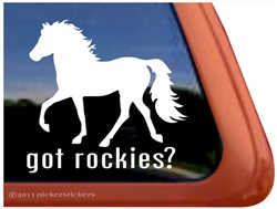 Rocky Mountain Horse Trailer Car Truck RV Window Decal Sticker