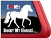 I Love My Rocky Mountain Horse Trailer Car Truck RV Window Decal Sticker