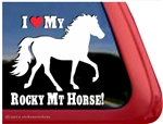 I Love My Rocky Mountain Horse Trailer Car Truck RV Window Decal Sticker