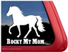 Rocky Mountain Horse Mom Trailer Car Truck RV Window Decal Sticker