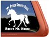 Smooth Ride Rocky Mountain Horse Trailer Car Truck RV Window Decal Sticker