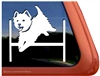 Custom West Highland White Terrier Agility Dog Car Window iPad Decal Sticker