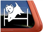 Custom West Highland White Terrier Agility Dog Car Window iPad Decal Sticker