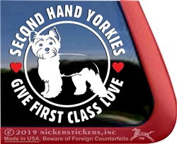 Yorkie Window Decal