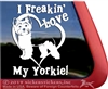 Yorkie Window Decal