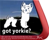 Yorkie Window Decal