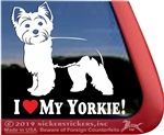 Yorkie Window Decal