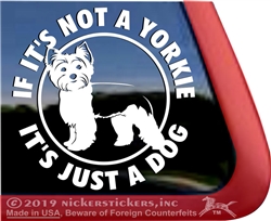 Yorkie Window Decal