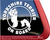 Yorkie Window Decal