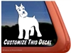 Schnauzer Window Decal