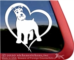 Custom Schnauzer Dog Car Truck RV Window Decal Sticker