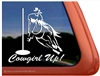 Pole Bending Horse Trailer Window Decal