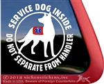 Australian Kelpie Service Dog Car Truck iPad RV Window Decal Sticker