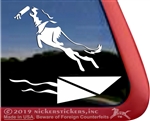 Custom Border Collie Dock Diving Dog iPad Car Truck Window Decal Sticker