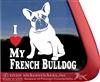 French Bulldog Window Decal