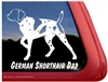 German Shorthair Pointer Gun Dog Window Decal Sticker