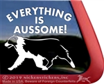Everything is Aussome Australian Shepherd Dog Car Truck RV Window Vinyl Decal Sticker