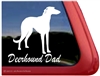 Scottish Deerhound Dad Dog Car Truck RV Window Decal Sticker
