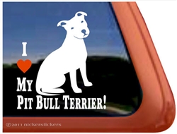 Pit Bull Terrier Window Decal