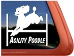 Poodle Agility Dog Vinyl Car Truck RV iPad Window Decal Sticker