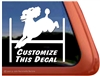 Custom Poodle Agility Dog Car Truck RV iPad Window Decal Sticker