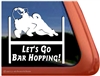 Pug Agility Dog Window Decal