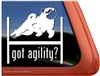 Pug Agility Dog Window Decal