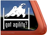 Pug Agility Dog Window Decal