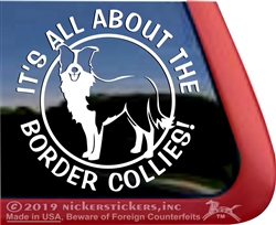 Border Collie Car Truck RV Window Decal Sticker