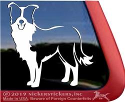 Custom Border Collie Dog Window Decal