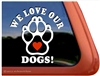 Paw Print Window Decal