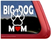 Big Dog Mom Paw Print Car Truck RV Window Decal Sticker