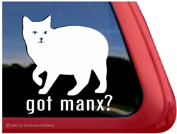 Manx Window Decal