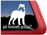 Brussels Griffon Window Decal